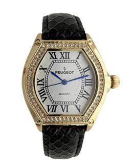 Peugeot Women's Watch 14K Gold Plated with Crystal Bezel