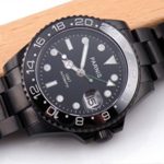 Fanmis Ceramic Bezel PVD Case Black Dial Mens Womens Watch