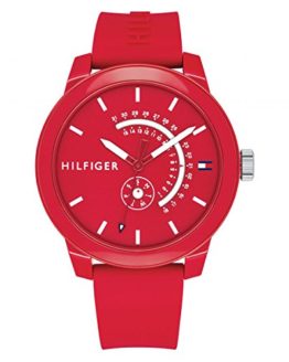 Tommy Hilfiger Men's Denim Quartz Watch with Silicone Strap