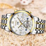 Watches Mens Full Steel Mechanical Wrist Watch Men