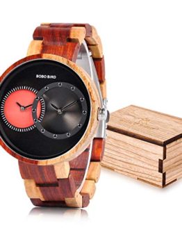 BOBO BIRD R10 Men's 2 Time Zone Wooden Watches