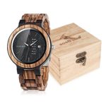 BOBO BIRD Mens Wooden Watch Analog Quartz