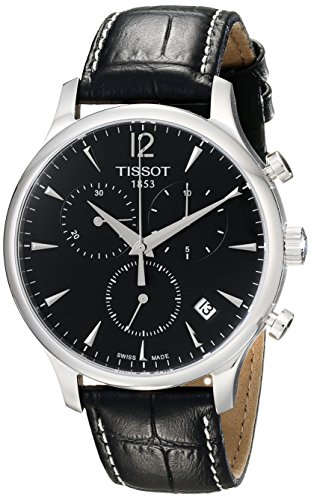 Tissot Men's Black Dial Tradition Watch
