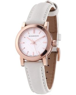 Burberry Rose Gold White Dial Ladies Watch