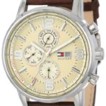 Tommy Hilfiger Men's 1710337 Stainless Steel Brown Leather Watch