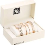 Anne Klein Women's Swarovski Crystal Accented Blush Pink Watch