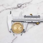 BUREI Unisex Classic Analog Quartz Wrist Watch Gold Dial