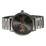COACH Grand Women’s Quartz Watch | Elegant Carnation-Gold Horse & Carriage Accent