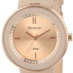Armitron Women's Rose Gold-Tone Watch with Swarovski Crystals