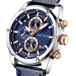 Men Watches Business, MF MINI FOCUS Quartz Waterproof (30M, Blue, Casual)