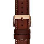GUESS Men's Quartz Stainless Steel and Leather Casual Watch