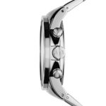 Armani Exchange Men's AX2092 Silver Watch – 45mm Analog Quartz, 165ft Waterproof