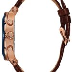 GUESS Men's Quartz Stainless Steel and Leather Casual Watch