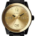 Nixon Mens Corporal SS Japanese quartz Stainless Steel watches Black / Gold A346