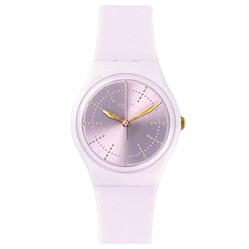 Swatch Originals Guimauve Pink Dial Silicone Strap Ladies Watch
