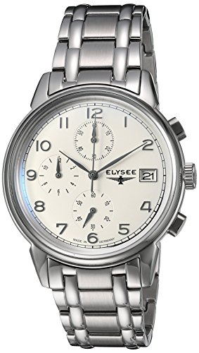 ELYSEE Men's Classic-Edition Analog Display Quartz Silver Watch
