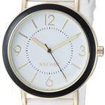 Nine West Women's Multicolor Striped Silicone Strap Watch