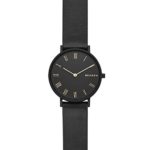 Skagen Women's 'Hald' Quartz Stainless Steel and Leather Casual Watch
