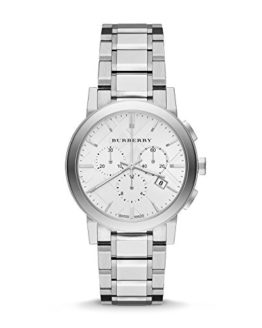 Burberry The City Stainless Steel Chronograph Ladies Watch