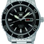 Seiko 5 SNZH55 Automatic Black Dial Stainless Steel Mens Watch