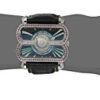 Brillier Women's Analog Display Swiss Quartz Black Watch