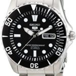 Seiko 5 Black Dial Stainless Steel Automatic Mens Watch SNZF17