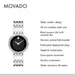 Movado Women's Esperanza Stainless Steel Watch with Diamond Accent Bezel