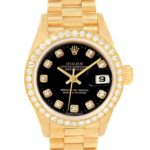 Rolex President Datejust Gold Diamond Ladies Watch – Timeless Elegance and Precision