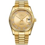 BUREI Luxury Men's Quartz Wrist Watch Japanese Quartz