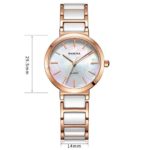 MAMONA Women's Watch and Bracelet Gift Set Rose Gold
