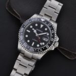 Fanmis Ceramic Black Mechanical Ladies Men's Silver Steel Watch