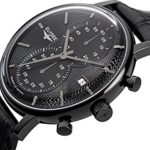 ELYSEE Men's 'Classic-Edition' Quartz Metal and Leather Casual Watch