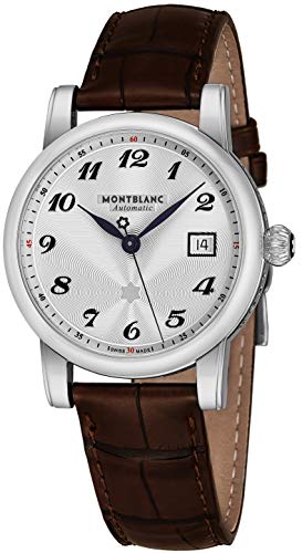 Montblanc 107315 Star White Dial Brown Strap Men's Watch