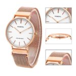 Ladies Quartz Stainless Steel Watch Set- Rose Gold Women Watch