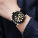 MINI FOCUS Men Business Watch – Quartz Chronograph with Silicone Band & 30M Waterproof