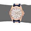 GUESS Women's Rose Gold-Tone Watch with Blue Silicone Strap: Timeless Elegance, Vibrant Style