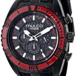 MULCO Unisex Titan Wave Analog Display Japanese Quartz Black Watch