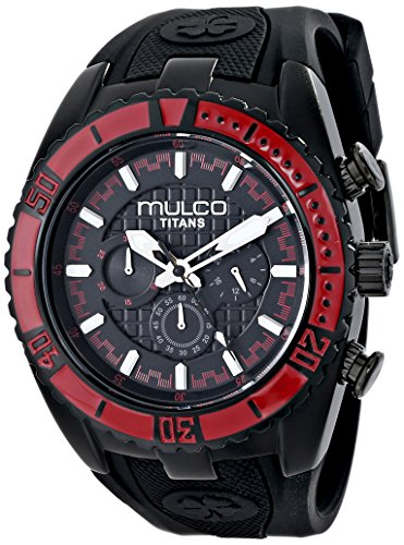 MULCO Unisex Titan Wave Analog Display Japanese Quartz Black Watch