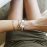MAMONA Women's Watch Bracelet Gift Set Crystal Accented Ceramic