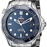 Omega Men's Seamaster Analog Display Automatic Self-Wind silver-Tone Watch