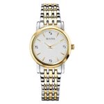 Bulova Women's Diamond Accented Silver-Tone Bracelet Watch