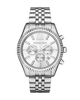 Michael Kors Men's Lexington Silver-Tone Watch MK8405
