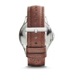 Armani Exchange Men's AX2133 Brown Leather Watch – 47mm Navy Dial Quartz Timepiece