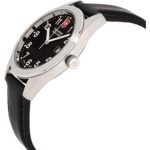 Victorinox Garrison Black Dial Leather Strap Men's Watch