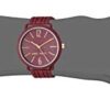 Nine West Women's Burgundy Rubberized Bracelet Watch