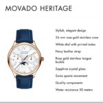 Movado Women's Heritage Rose Gold Watch with a Printed Index Dial