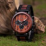 BOBO BIRD Men’s Wooden Watch – Classic Analog Casual Wristwatch with Luminous Hands & Adjustable Band