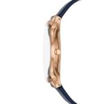 Skagen Women's Quartz Stainless Steel and Leather Casual Watch, Color:Blue