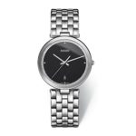 Rado Women's Florence Steel Bracelet & Case Sapphire Crystal Quartz Black Watch