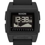 Nixon Base Tide Pro Black Men’s Durable Surf Watch with Silicone Band